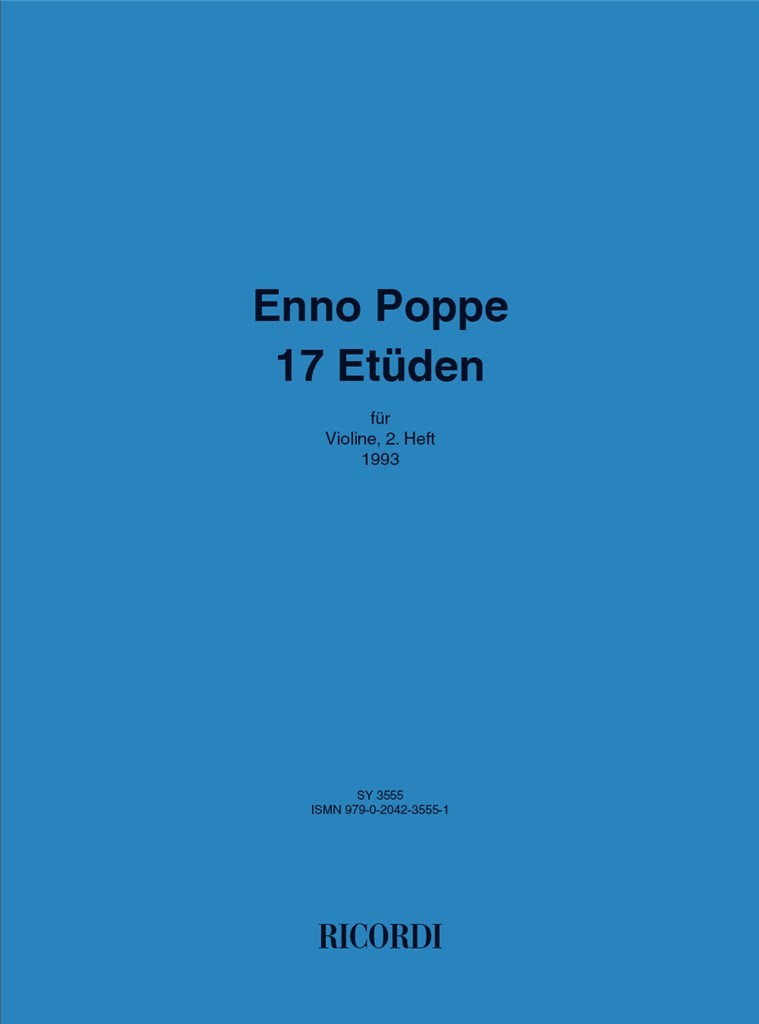 17 Etüden für die Violine, 2. Heft